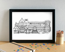 Anfield Neighbourhood Liverpool Skyline Art Print - can be personalised