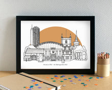 Basingstoke Skyline Landmarks Art Print - can be personalised