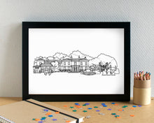 Calderstones Park Liverpool Skyline Landmarks Art Print - can be personalised