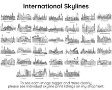 Mother's Day Personalised Skyline Print