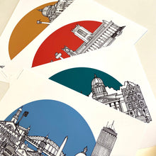 Rochdale Skyline Landmarks Art Print - can be personalised - unframed