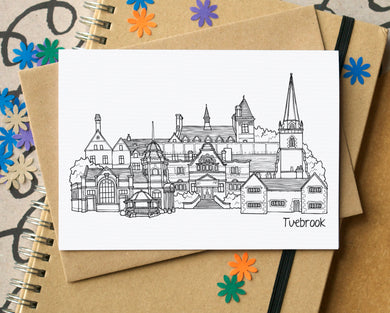 Tuebrook Liverpool Skyline Landmarks Greetings Card