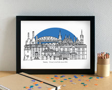 Peterborough Skyline Art Print - featuring Weston Homes Stadium