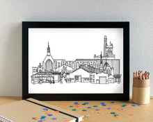 Baltic Triangle Skyline Landmarks Art Print - can be personalised