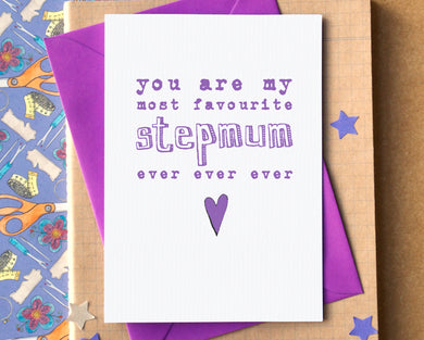 Favourite Stepmum Mother's Day Card