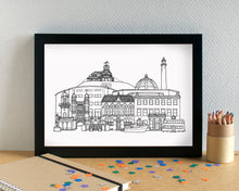 Fleetwood Skyline Landmarks Art Print - can be personalised - unframed