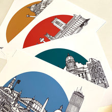 Crewe Skyline Landmarks Art Print - can be personalised - unframed