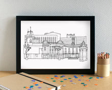 Watford Skyline Landmarks Art Print - can be personalised