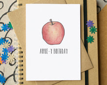 "Apple-y Birthday" Funny Card