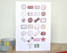 Biscuit Alphabet Greetings Card