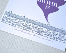 Home Is Where My Mum Is Print - can be personalised