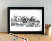 Aigburth Liverpool Skyline Landmarks Art Print - can be personalised