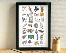 Cat Alphabet Art Print