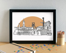 Barnsley Skyline Landmarks Art Print - can be personalised