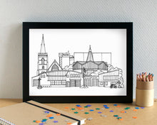 Belle Vale Liverpool Skyline Art Print - can be personalised