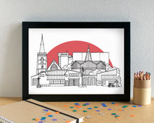Belle Vale Liverpool Skyline Art Print - can be personalised