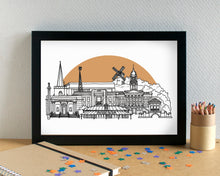 Birkenhead Wirral Skyline Landmarks Art Print - can be personalised