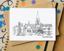 Bromborough Wirral Skyline Greetings Card