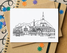 Childwall Liverpool Skyline Landmarks Greetings Card