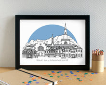 Childwall Liverpool Skyline Landmarks Art Print - can be personalised