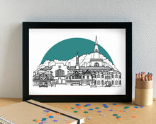 Childwall Liverpool Skyline Landmarks Art Print - can be personalised