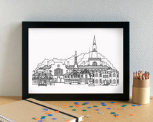 Childwall Liverpool Skyline Landmarks Art Print - can be personalised