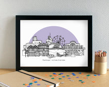 Cleethorpes Skyline Landmarks Art Print - can be personalised