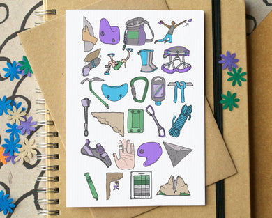 Climbing Alphabet Greetings Card