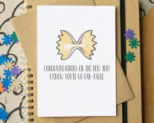 "You'll Go Far-falle" Funny Pasta New Job Card