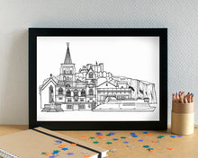 Dover Skyline Landmarks Art Print - can be personalised - unframed