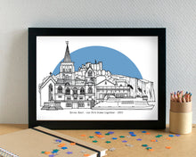 Dover Skyline Landmarks Art Print - can be personalised - unframed