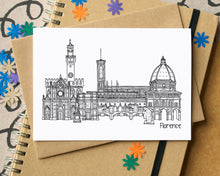 Florence Skyline Landmarks Greetings Card
