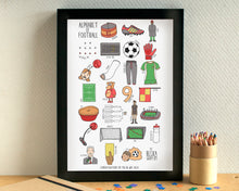 Football Alphabet Art Print