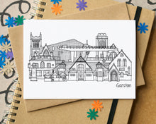 Garston Liverpool Skyline Landmarks Greetings Card