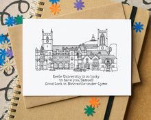 Starting University Personalised Skyline Greetings Card