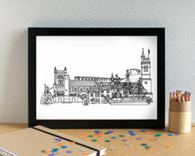 Hartlepool Skyline Landmarks Art Print - can be personalised
