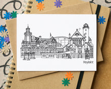 Hoylake Wirral Skyline Greetings Card