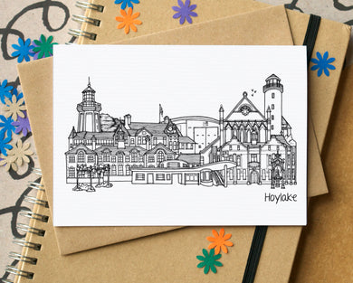 Hoylake Wirral Skyline Greetings Card