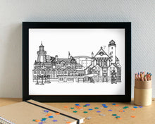 Hoylake Wirral Skyline Art Print - can be personalised