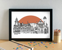Hoylake Wirral Skyline Art Print - can be personalised