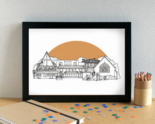 Hunt's Cross Liverpool Skyline Landmarks Art Print - can be personalised