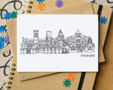 Kensington Liverpool Skyline Landmarks Greetings Card