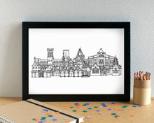 Kensington Liverpool Skyline Landmarks Art Print - can be personalised