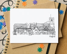 Maghull Skyline Landmarks Greetings Card