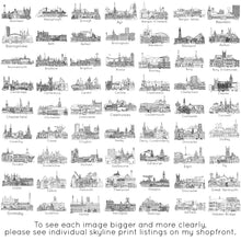 Marathon Personalised Skyline Greetings Card