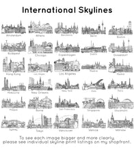 Marathon Personalised Skyline Greetings Card