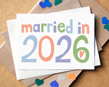 Married in 2026 Wedding Card