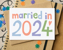 Married in 2024 Wedding Card