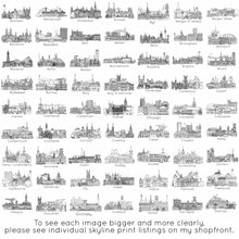 Starting University Personalised Skyline Greetings Card