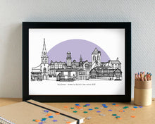 Old Swan Liverpool Skyline Landmarks Art Print - can be personalised